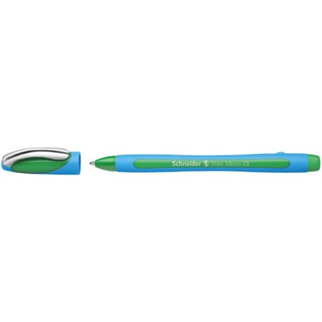 SCHNEIDER Golyóstoll, 0,7 mm, kupakos, SCHNEIDER "Slider Memo XB", zöld