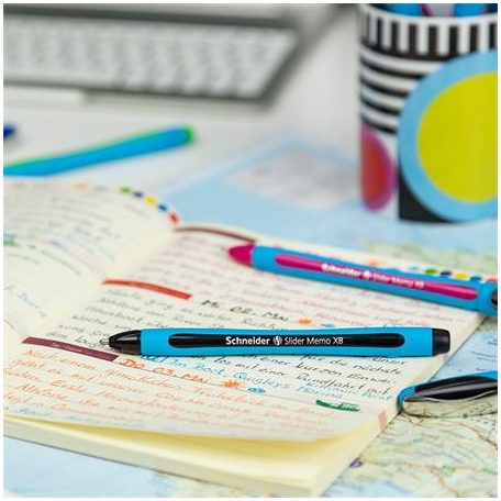 SCHNEIDER Golyóstoll, 0,7 mm, kupakos, SCHNEIDER "Slider Memo XB", zöld