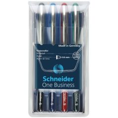   SCHNEIDER Rollertoll készlet, 0,6 mm, "SCHNEIDER "One Business", 4 szín