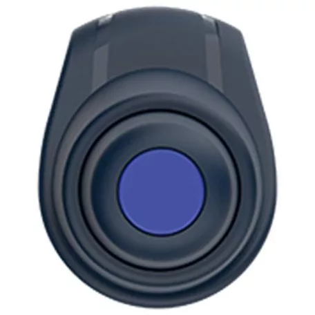 SCHNEIDER Golyóstoll, 0,5 mm, nyomógombos, sötétkék színű tolltest, SCHNEIDER "Reco", kék