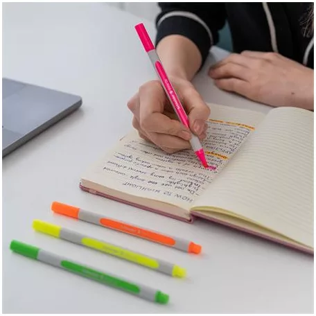 SCHNEIDER Szövegkiemelő toll készlet, 1-4 mm, SCHNEIDER "Shine-Up", 4 különböző szín