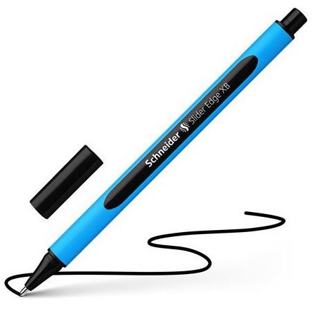 SCHNEIDER Golyóstoll, 0,7 mm, kupakos, SCHNEIDER "Slider Edge XB", fekete