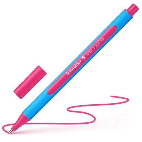 SCHNEIDER Golyóstoll, 0,7 mm, kupakos, SCHNEIDER "Slider Edge XB", rózsaszín