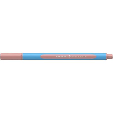 SCHNEIDER Golyóstoll, 0,7 mm, kupakos, SCHNEIDER "Slider Edge XB Pastel", halvány piros
