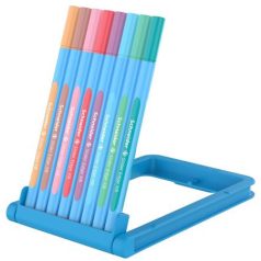   SCHNEIDER Golyóstoll készlet, 0,7 mm, kupakos, SCHNEIDER "Slider Edge XB Pastel", 8 különböző pasztell szín
