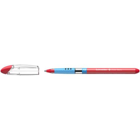 SCHNEIDER Golyóstoll, 0,7 mm, kupakos, SCHNEIDER "Slider Basic XB", piros