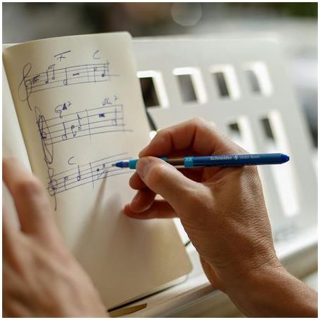 SCHNEIDER Golyóstoll, 0,7 mm, kupakos, SCHNEIDER "Slider Basic XB", piros