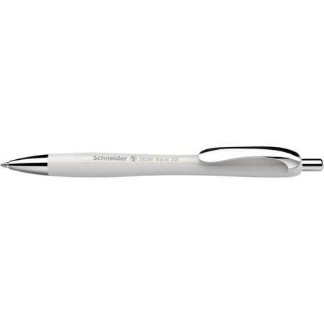 SCHNEIDER Golyóstoll, 0,7 mm, nyomógombos, SCHNEIDER "Slider Rave XB", ezüst szürke