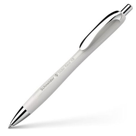 SCHNEIDER Golyóstoll, 0,7 mm, nyomógombos, SCHNEIDER "Slider Rave XB", ezüst szürke
