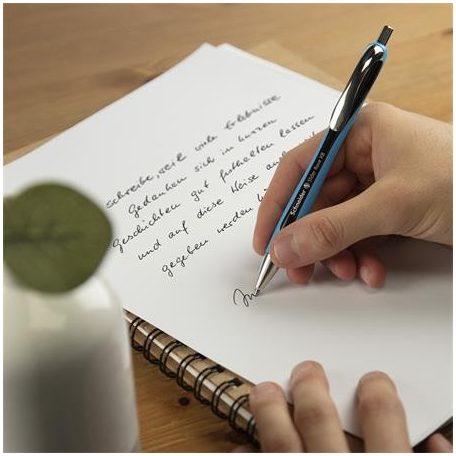 SCHNEIDER Golyóstoll, 0,7 mm, nyomógombos, SCHNEIDER "Slider Rave XB", zöld