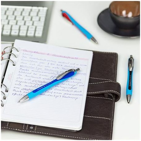 SCHNEIDER Golyóstoll, 0,7 mm, nyomógombos, SCHNEIDER "Slider Rave XB", zöld