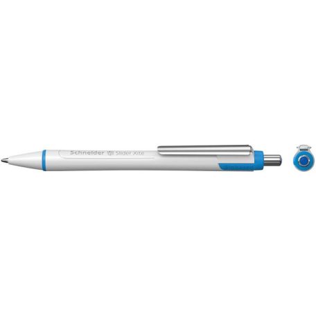 SCHNEIDER Golyóstoll, 0,7 mm, nyomógombos, SCHNEIDER "Slider Xite", kék