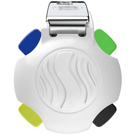 SCHNEIDER Golyóstoll, 0,5 mm, nyomógombos, négyszínű, SCHNEIDER "Take 4 Neon", sárga-fehér