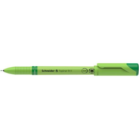 SCHNEIDER Tűfilc, 0,4 mm, cserélhető betétes, SCHNEIDER "Topliner 911", zöld