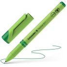 SCHNEIDER Tűfilc, 0,4 mm, cserélhető betétes, újrahasznosított tolltest, SCHNEIDER "Topliner 911", zöld