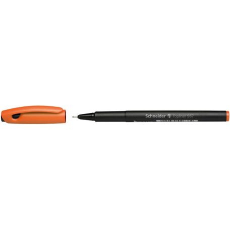 SCHNEIDER Tűfilc, 0,4 mm, SCHNEIDER "Topliner 967", narancssárga