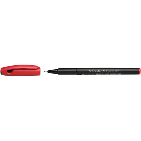SCHNEIDER Tűfilc, 0,4 mm, SCHNEIDER "Topliner 967", piros