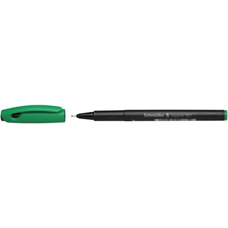 SCHNEIDER Tűfilc, 0,4 mm, SCHNEIDER "Topliner 967", zöld