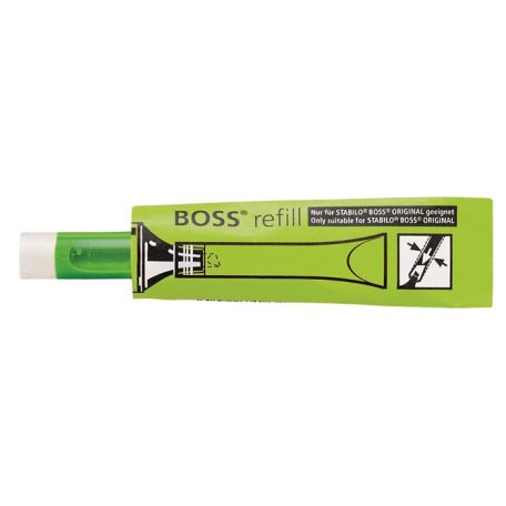 STABILO Utántöltő "Boss" szövegkiemelőhöz, STABILO "Boss", zöld