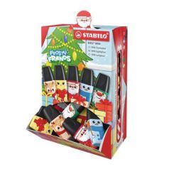   STABILO Szövegkiemelő display, 2-5 mm, STABILO "Boss Mini Frosty Friends", 5 különböző szín