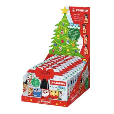 STABILO Szövegkiemelő készlet display, 2-5 mm, STABILO "Boss Mini Frosty Friends"