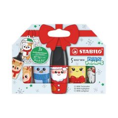   STABILO Szövegkiemelő készlet display, 2-5 mm, STABILO "Boss Mini Frosty Friends"