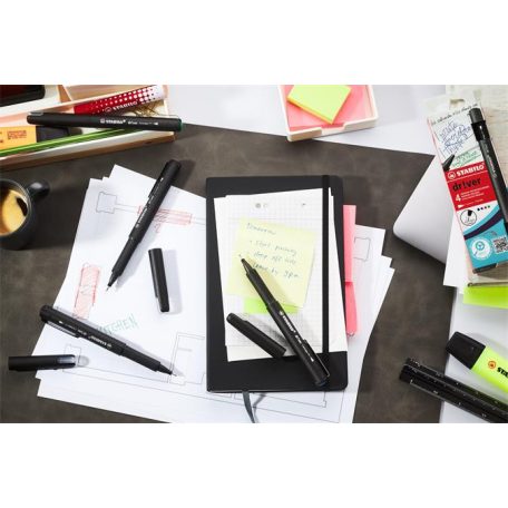 STABILO Tűfilc, 0,4 mm, STABILO "dr!ver", piros