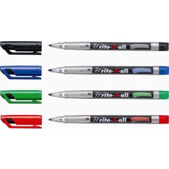   STABILO Alkoholos marker, 1 mm, kúpos, STABILO "Write-4-all", piros