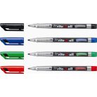 STABILO Alkoholos marker, 1 mm, kúpos, STABILO "Write-4-all", fekete