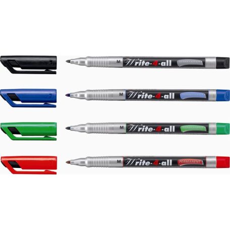 STABILO Alkoholos marker, 1 mm, kúpos, STABILO "Write-4-all", fekete