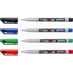   STABILO Alkoholos marker, 0,7 mm, kúpos, STABILO "Write-4-all", fekete