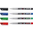 STABILO Alkoholos marker, 0,4 mm, kúpos, STABILO "Write-4-all", piros