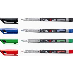   STABILO Alkoholos marker, 0,4 mm, kúpos, STABILO "Write-4-all", piros