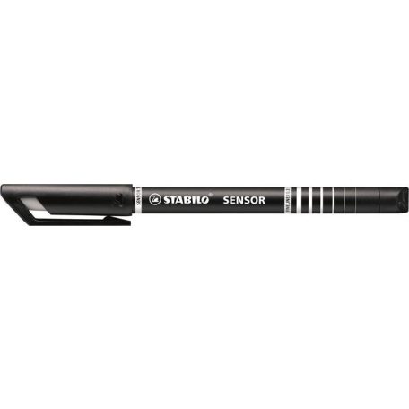 STABILO Tűfilc, 0,3 mm, STABILO "Sensor", fekete