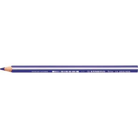 STABILO Színes ceruza, háromszögletű, vastag, STABILO "Trio thick", kék