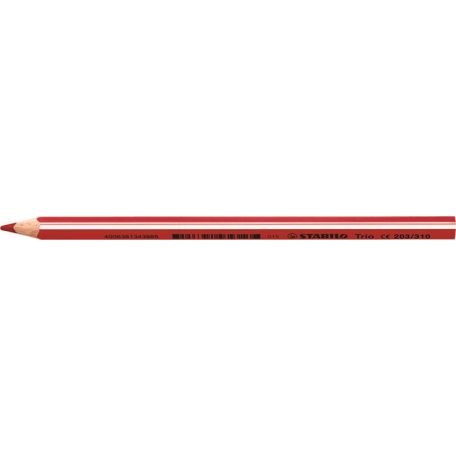 STABILO Színes ceruza, háromszögletű, vastag, STABILO "Trio thick", piros