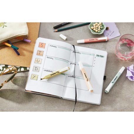 STABILO Szövegkiemelő készlet, 1-4 mm, STABILO "Swing cool NatureCOLORS", 4 különböző szín