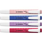 STABILO Szövegkiemelő készlet, 1-4 mm, STABILO "Swing Cool NatureCOLORS Wildflowers", 4 különböző szín