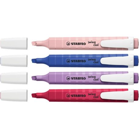 STABILO Szövegkiemelő készlet, 1-4 mm, STABILO "Swing Cool NatureCOLORS Wildflowers", 4 különböző szín