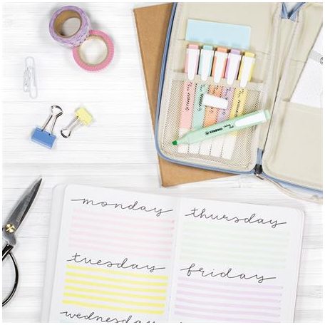 STABILO Szövegkiemelő készlet, 1-4 mm, STABILO "Swing Cool Pastel", 6 különböző szín