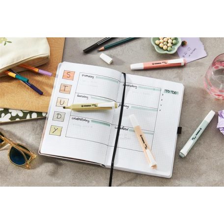 STABILO Szövegkiemelő készlet, 1-4 mm, STABILO "Swing cool NatureCOLORS", 6 különböző szín