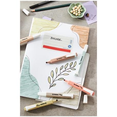 STABILO Szövegkiemelő készlet, 1-4 mm, STABILO "Swing cool NatureCOLORS", 6 különböző szín