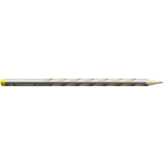   STABILO Színes ceruza, háromszögletű, balkezes, vastag, STABILO "EASYcolors", ezüst