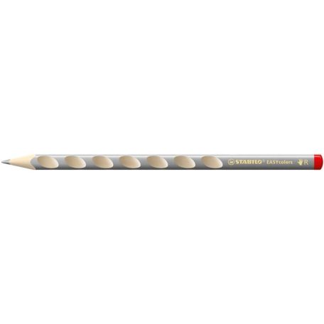 STABILO Színes ceruza, háromszögletű, jobbkezes, vastag, STABILO "EASYcolors", ezüst