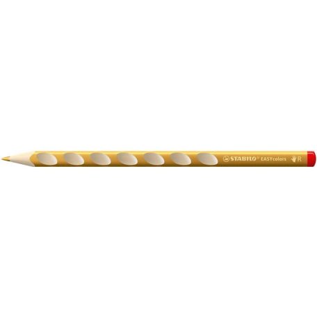 STABILO Színes ceruza, háromszögletű, jobbkezes, vastag, STABILO "EASYcolors", arany