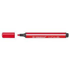   STABILO Filctoll, 1,5-2 mm, rugós hegy, STABILO "Trio Scribbi", piros