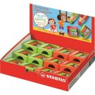 STABILO Hegyező, egylyukú, STABILO "Woody 3 in 1", vegyes színek