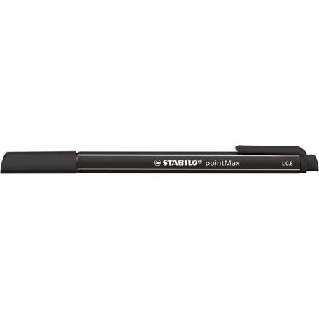 STABILO Filctoll, 0,8 mm, STABILO "Point Max", fekete