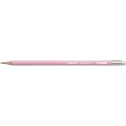 STABILO Grafitceruza radírral, HB, hatszögletű, STABILO "Swano Pastel", pink