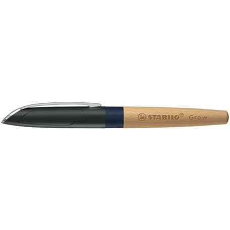 STABILO Töltőtoll, bükkfa tolltest, kék kiegészítővel, STABILO "Grow"